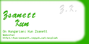 zsanett kun business card
